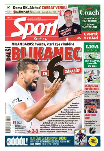Obálka e-magazínu Sport 2.10.2018