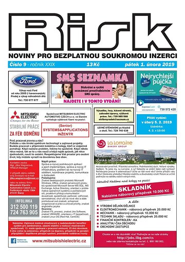 Obálka e-magazínu Risk 9/2019