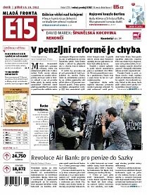 Obálka e-magazínu E15 19.10.2012