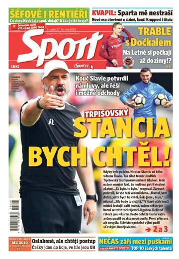 Obálka e-magazínu Sport 27.6.2019