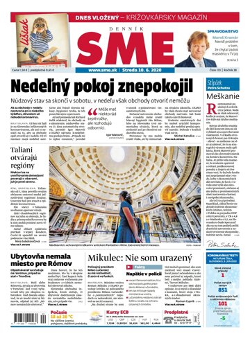 Obálka e-magazínu SME 10.6.2020