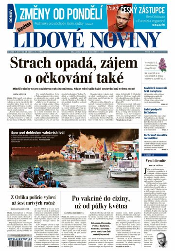 Obálka e-magazínu Lidové noviny 7.5.2021