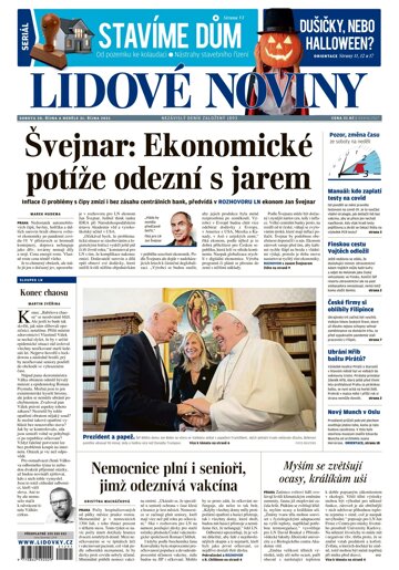 Obálka e-magazínu Lidové noviny 30.10.2021