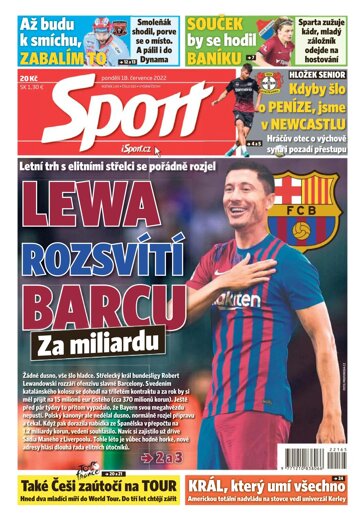 Obálka e-magazínu Sport 18.7.2022