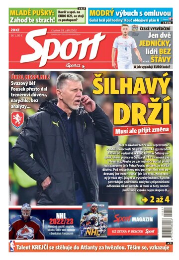 Obálka e-magazínu Sport 29.9.2022