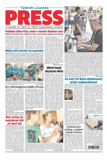 Obálka e-magazínu Lounský press 24/2015