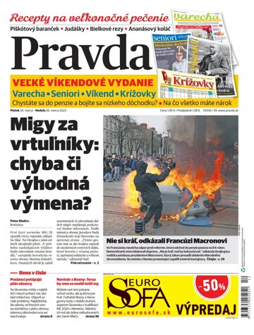 Obálka e-magazínu Pravda 24. 3. 2023