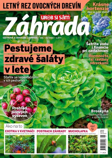 Obálka e-magazínu Záhrada 2023 05