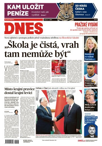 Obálka e-magazínu MF Dnes 9.7.2024