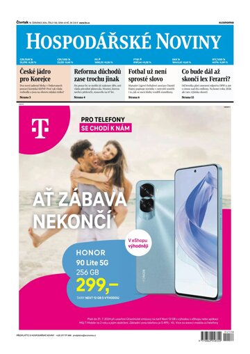Obálka e-magazínu Hospodářské noviny 138 - 18.7.2024