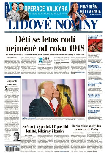 Obálka e-magazínu Lidové noviny 20.7.2024
