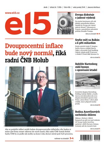 Obálka e-magazínu E15 24.7.2024