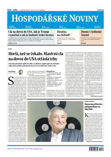 Obálka e-magazínu Hospodářské noviny 067 - 4.4.2025