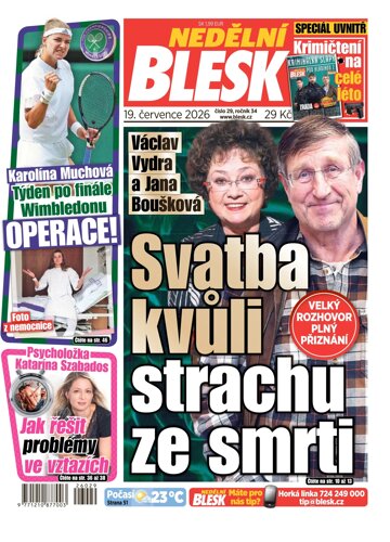 Obálka e-magazínu Nedělní Blesk 19.7.2026