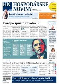 Obálka e-magazínu Hospodárske noviny 4.11.2014