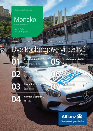 Obálka e-magazínu Magazín F1 4/2015