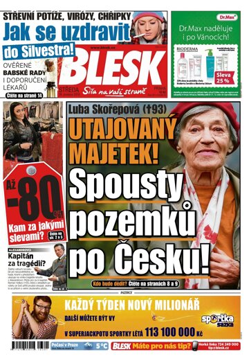 Obálka e-magazínu Blesk 28.12.2016