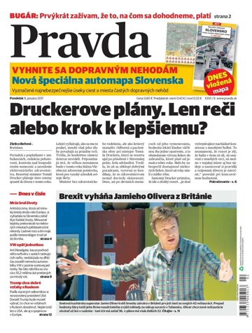 Obálka e-magazínu Pravda 9. 1. 2017