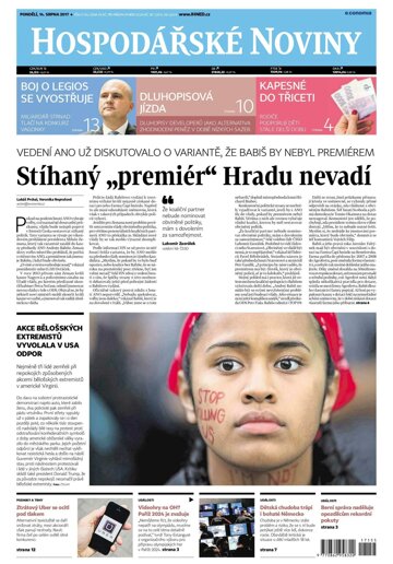 Obálka e-magazínu Hospodářské noviny 155 - 14.8.2017
