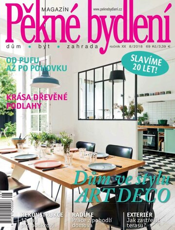 Obálka e-magazínu Pěkné bydlení 8/2018