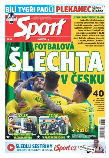 Obálka e-magazínu Sport 25.3.2019