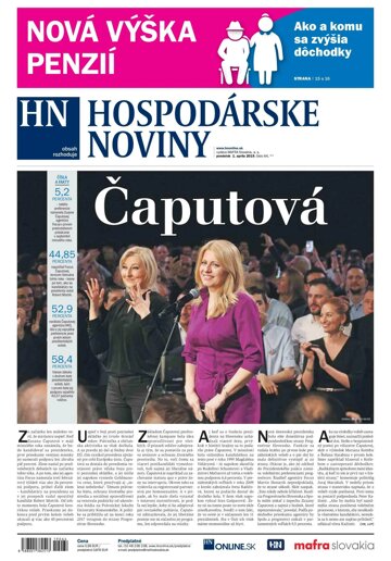 Obálka e-magazínu Hospodárske noviny 01.03.2019