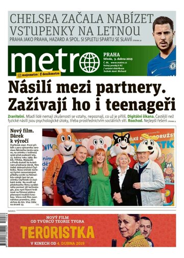 Obálka e-magazínu deník METRO 3.4.2019
