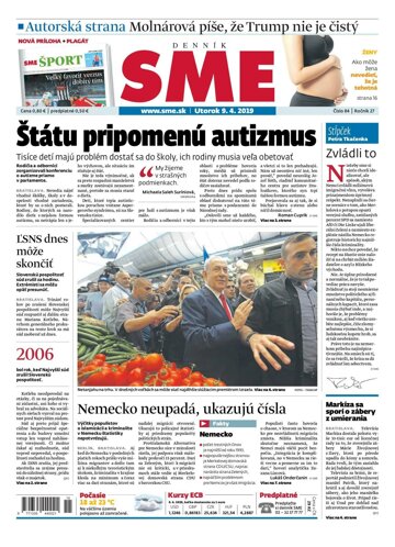 Obálka e-magazínu SME 9.4.2019