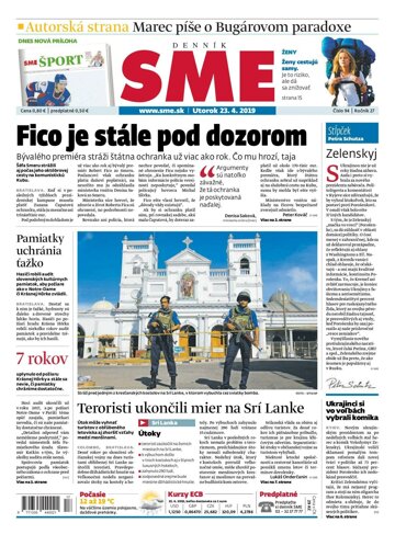 Obálka e-magazínu SME 23.4.2019