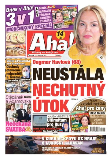 Obálka e-magazínu AHA! 22.4.2021