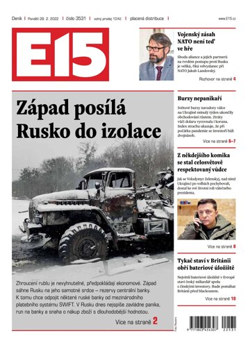 Obálka e-magazínu E15 28.2.2022