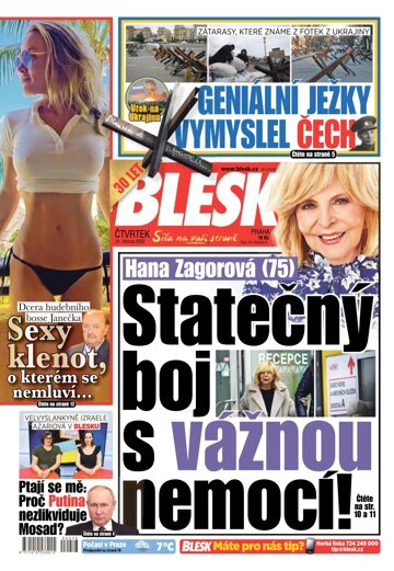 Obálka e-magazínu Blesk 31.3.2022