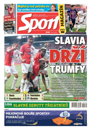 Obálka e-magazínu Sport 5.8.2022