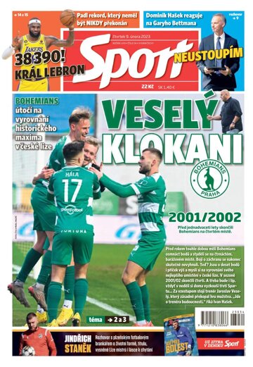 Obálka e-magazínu Sport 9.2.2023