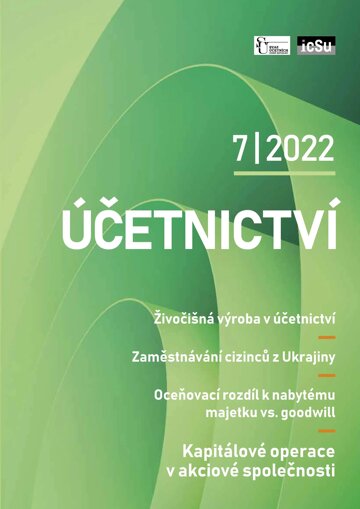 Obálka e-magazínu Účetnictví 7/2022
