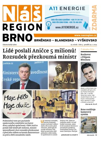 Obálka e-magazínu Náš Region - Brno 5/2024