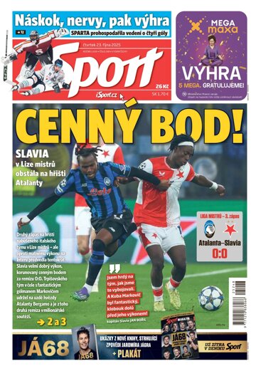 Obálka e-magazínu Sport 23.10.2025