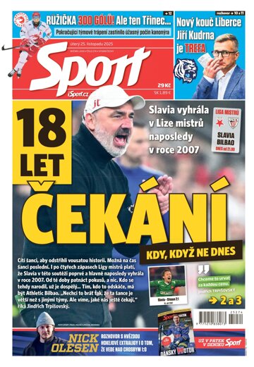 Obálka e-magazínu Sport 25.11.2025