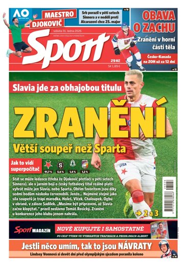 Obálka e-magazínu Sport 31.1.2026