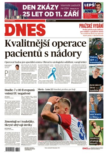 Obálka e-magazínu MF Dnes 11.9.2026