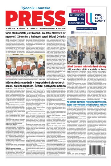 Obálka e-magazínu Lounský press 40/2026