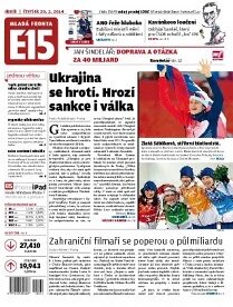 Obálka e-magazínu E15 20.2.2014