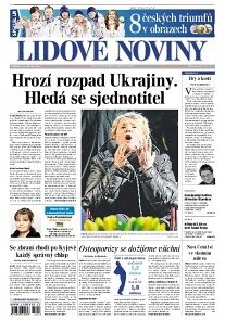 Obálka e-magazínu Lidové noviny 24.2.2014