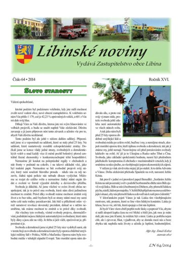 Obálka e-magazínu Libinské noviny
