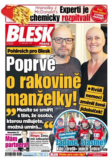 Obálka e-magazínu Blesk 27.1.2015