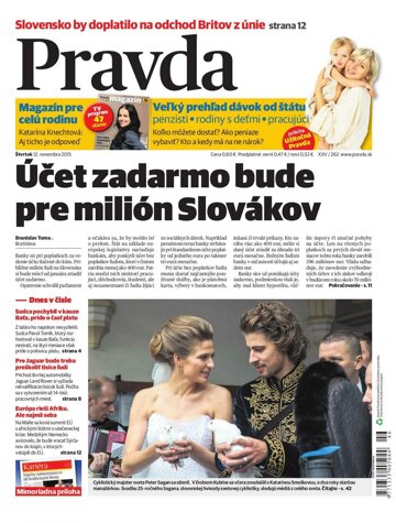 Obálka e-magazínu Pravda 12.11.2015