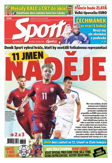 Obálka e-magazínu Sport 25.6.2016