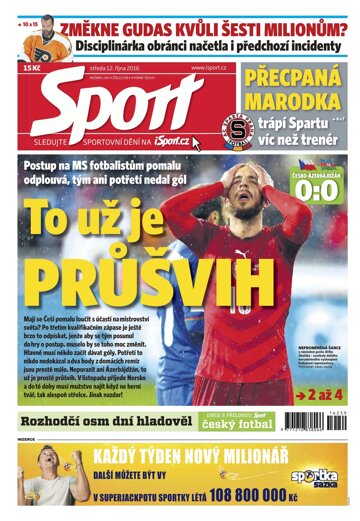 Obálka e-magazínu Sport 12.10.2016