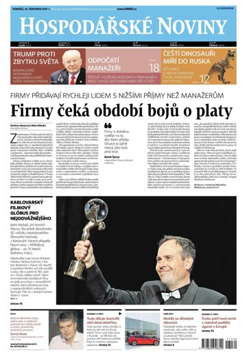 Obálka e-magazínu Hospodářské noviny 130 - 10.7.2017