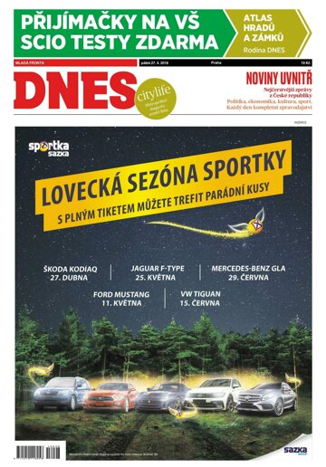 Obálka e-magazínu MF Dnes 27.4.2018